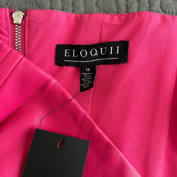 Eloquii Vibrant Pink Strapless Corset Top - Picture 3 of 3